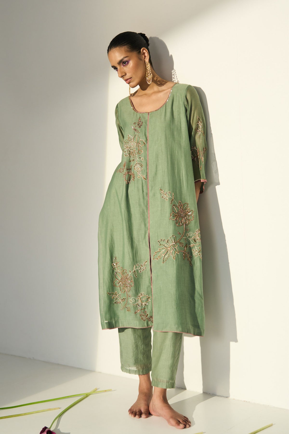 Green Balori Kurta