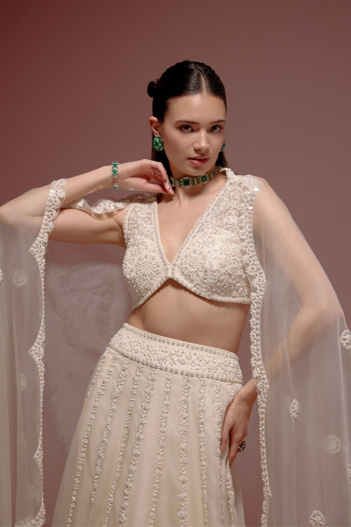 Ivory Lehenga