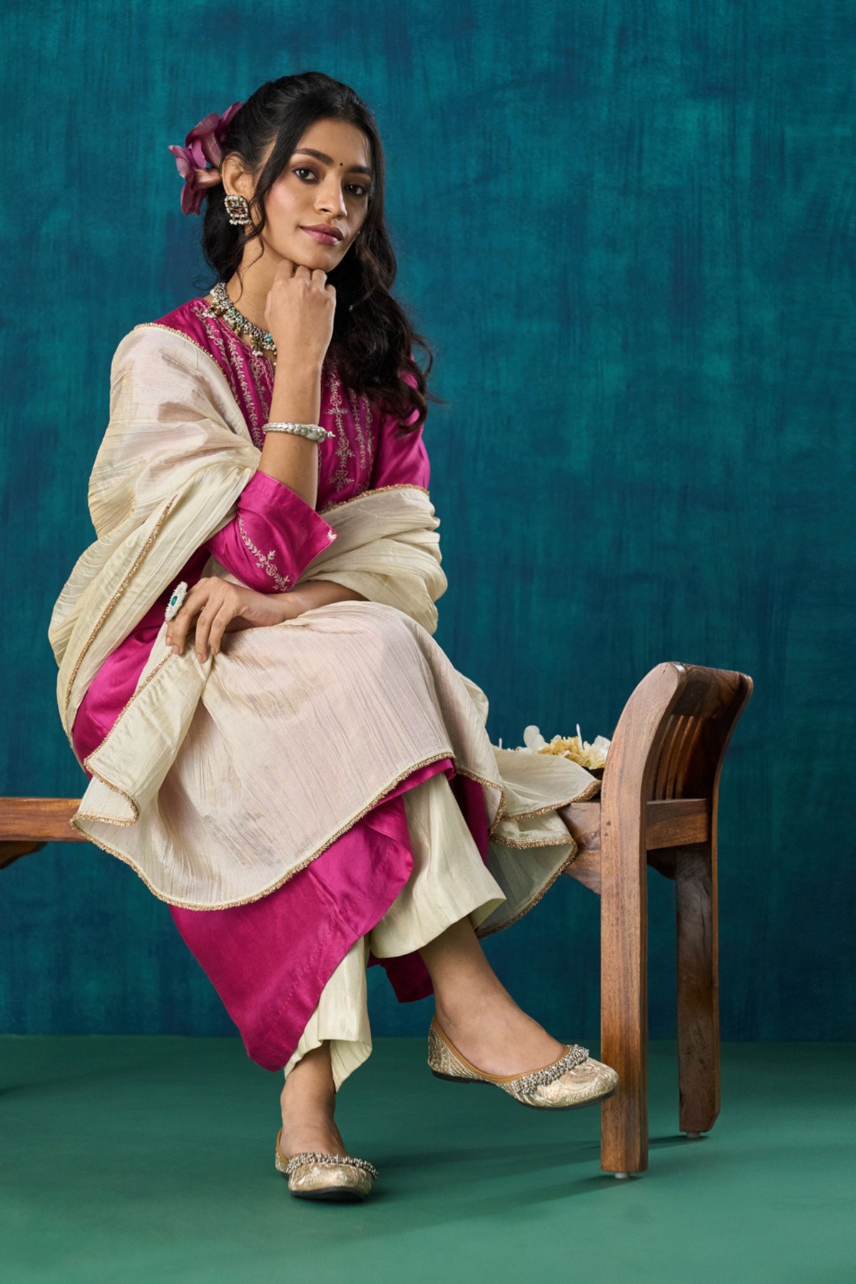 Magenta Charvi Kurta Sets