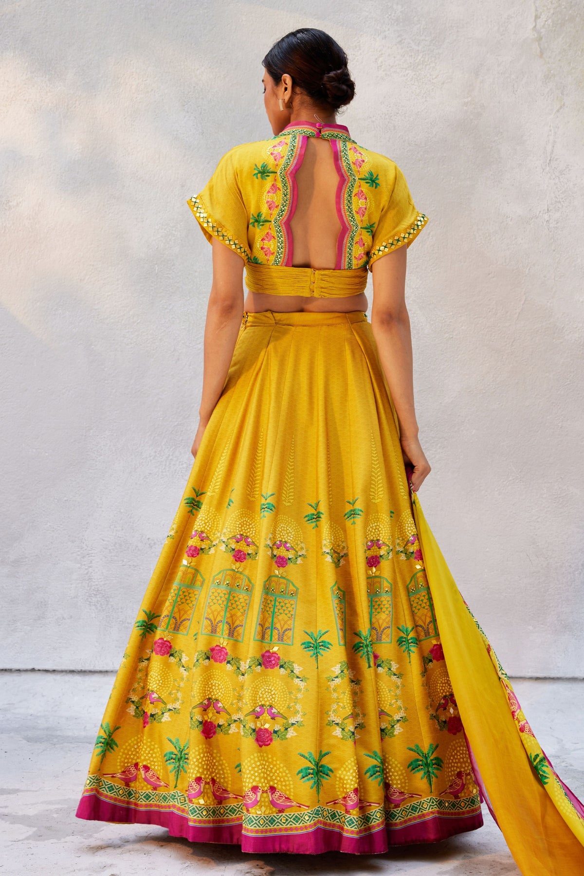 Bright Gold Lehenga Set