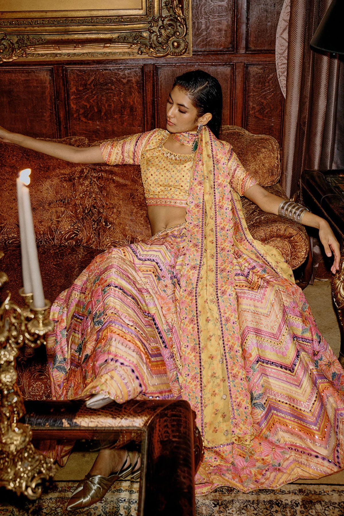 Ahilya Lehenga Set in Yellow