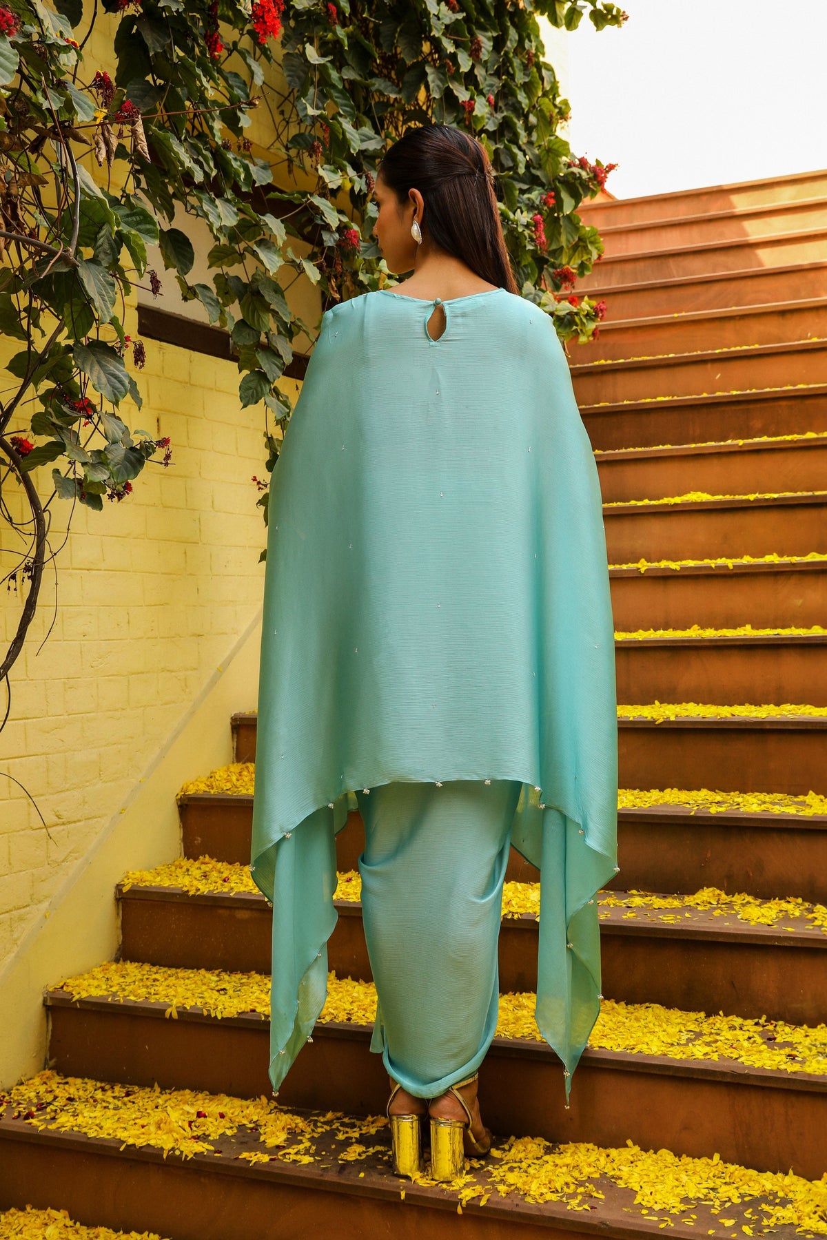 Rhytm Blue Kaftan Set