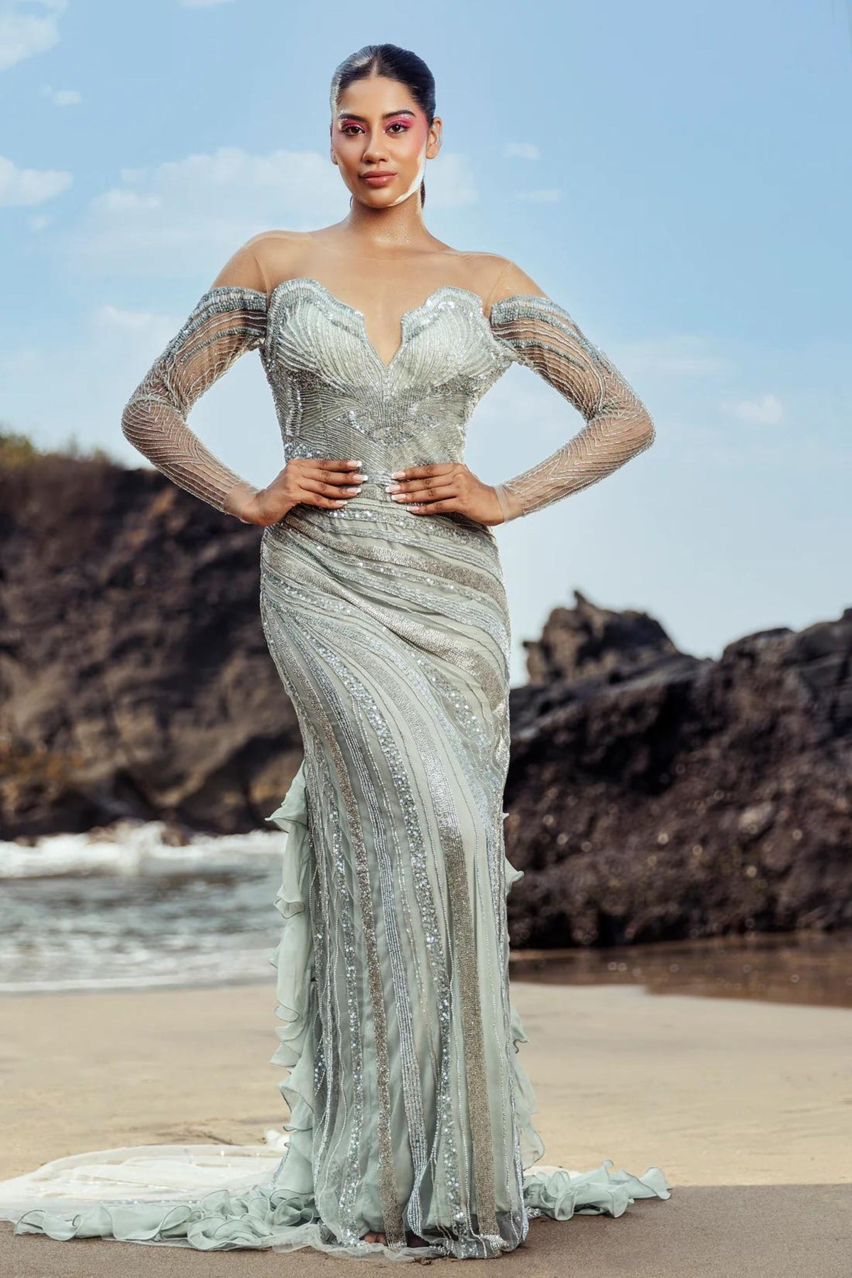 Off Shoulder Underwater Gown