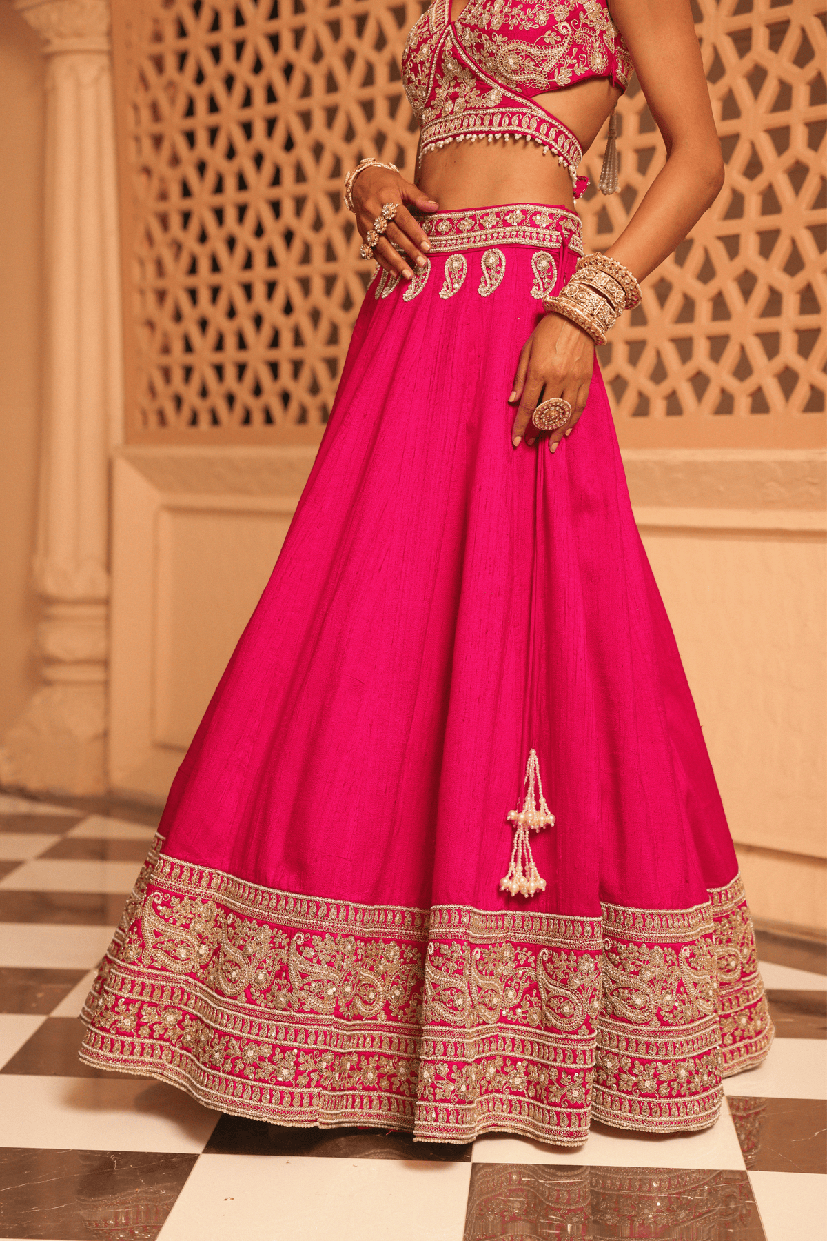 Ilma Hot Pink Lehenga Set