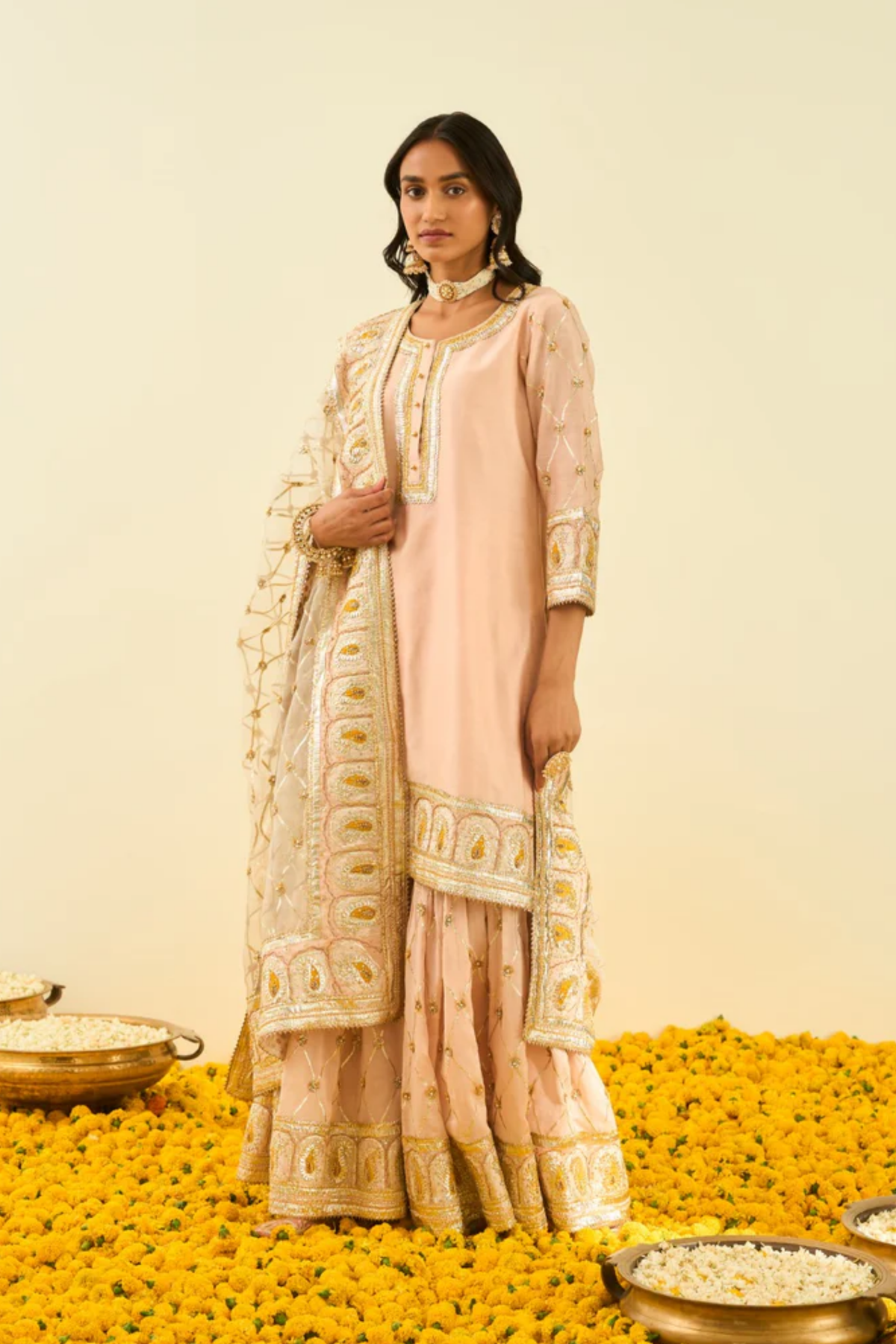 Shabina rosepink kurta set