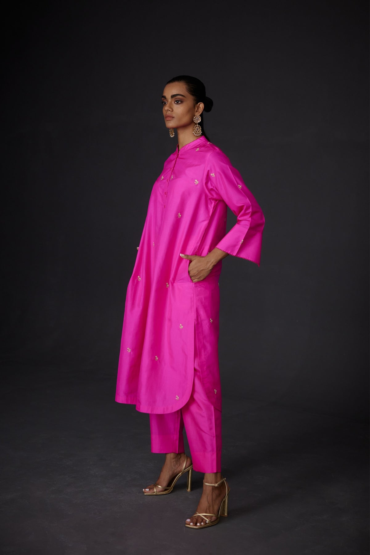 Hot Pink Tunic With Trouser