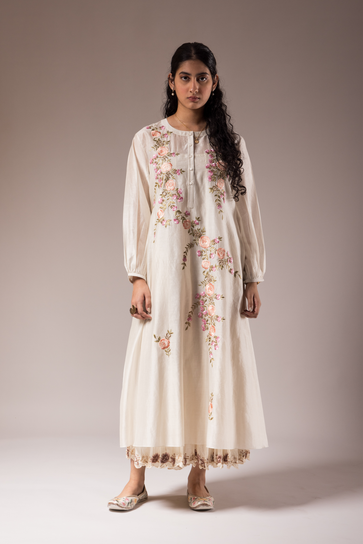 Floral Parsi Dress