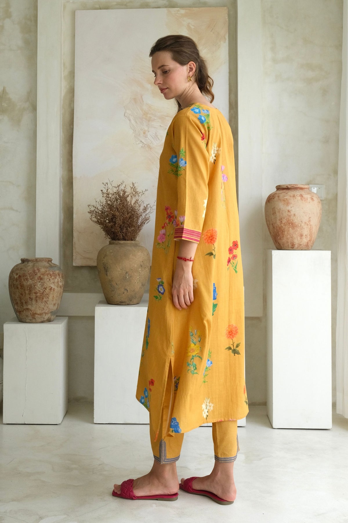 Marigold Mango Kurta Set