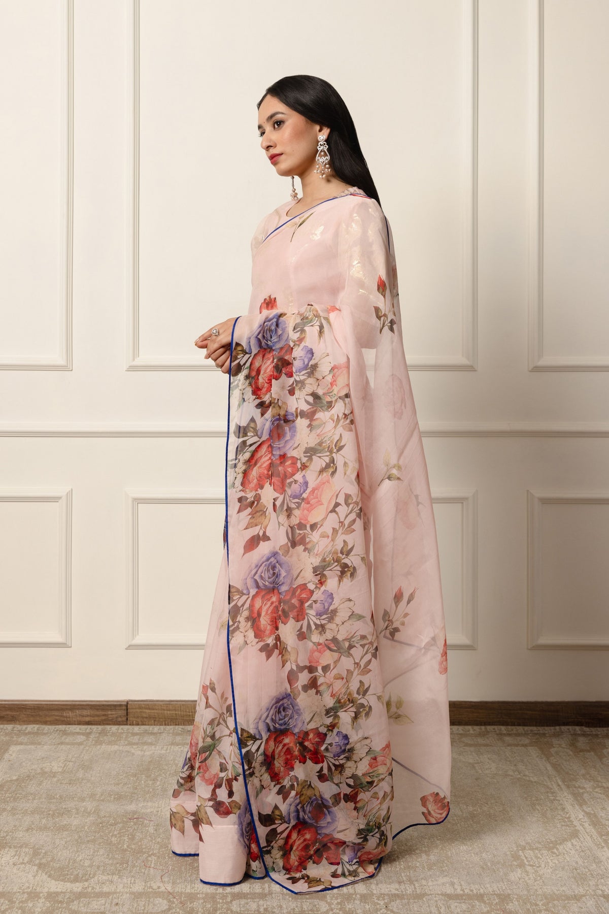 Calliope Printed French Chiffon Saree