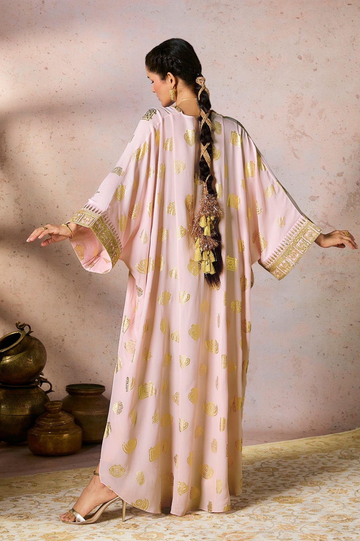 Baby Pink Trinkets Kaftan