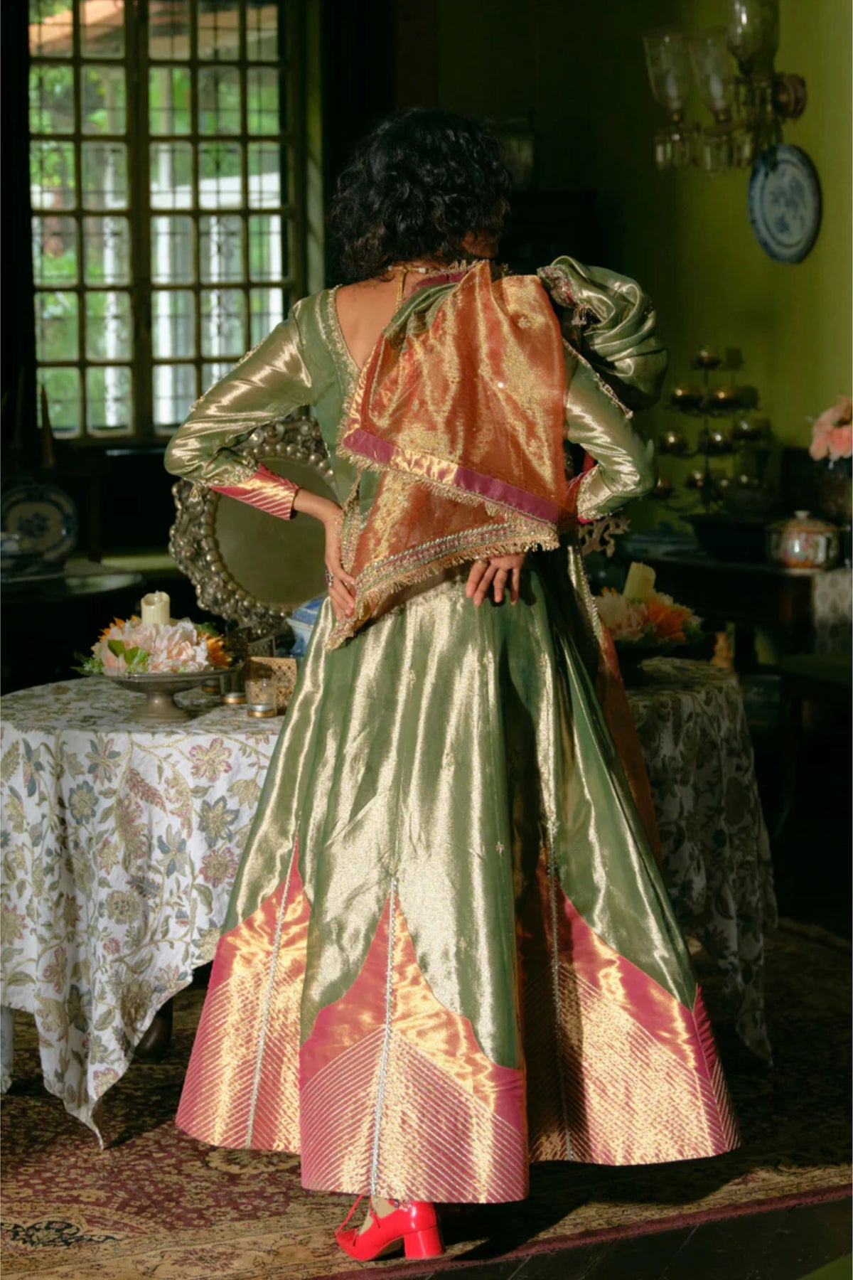 Emerald Anarkali With Dupatta