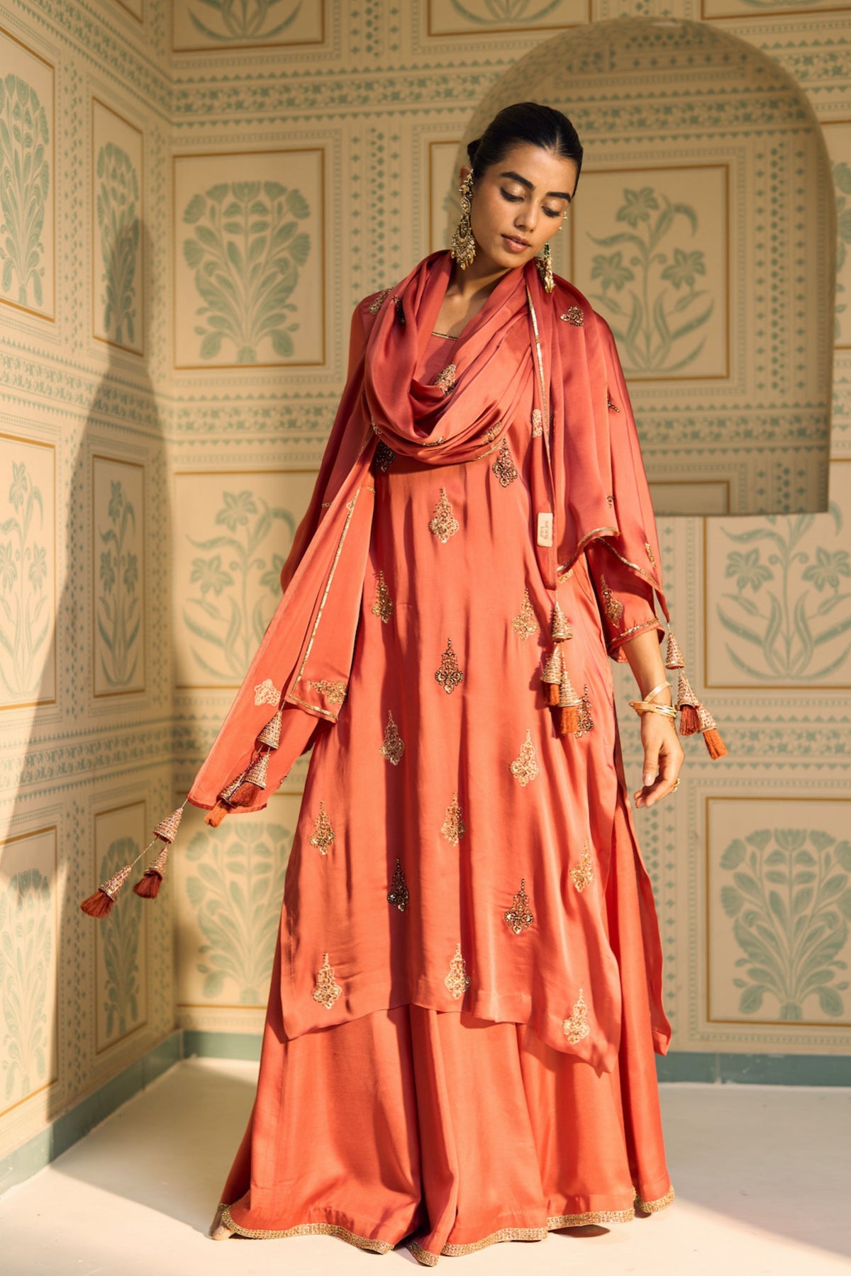 Orange Chavi Dupatta