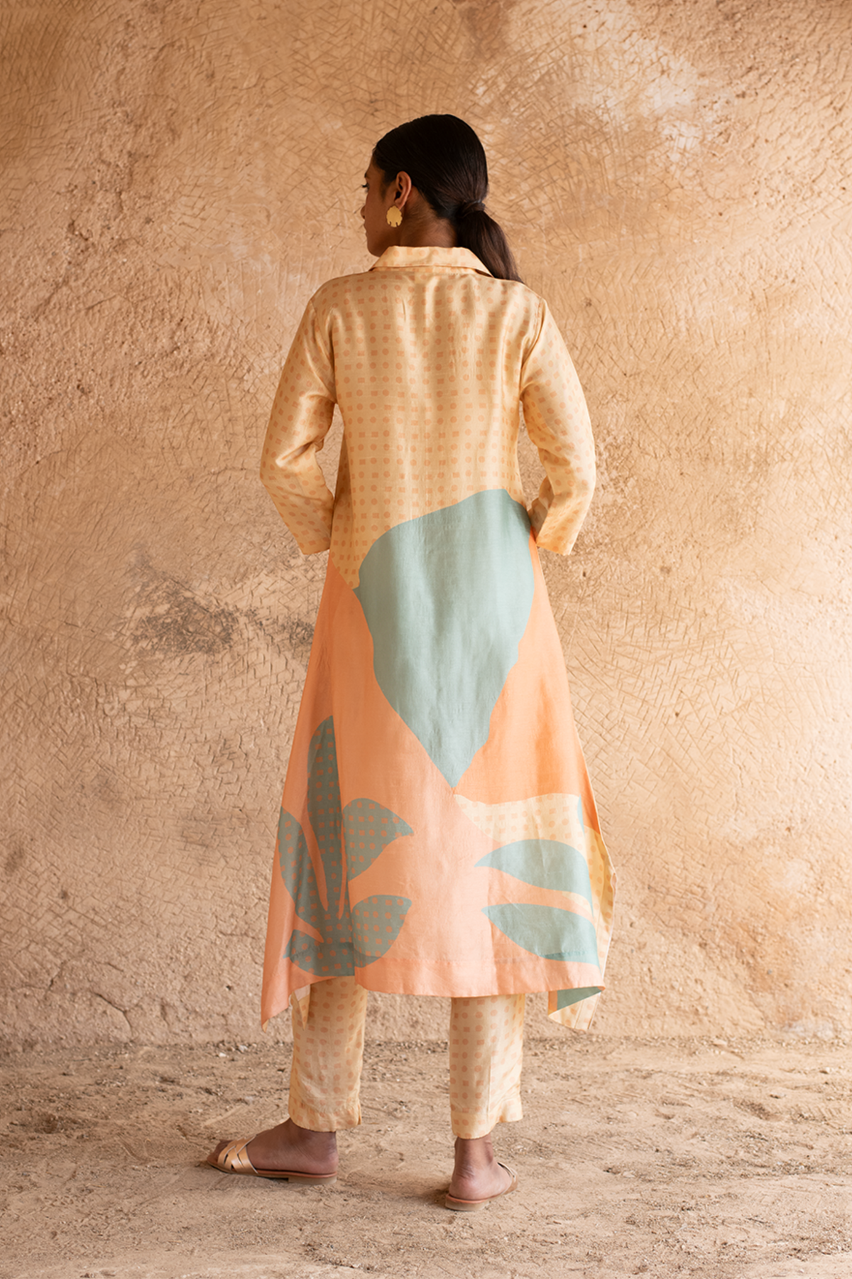 Light Peach Kurta Set