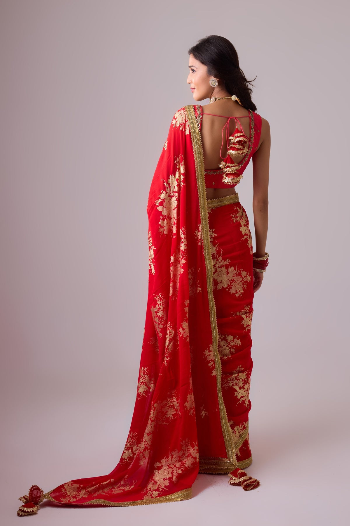 Sindoori Red Saree Set