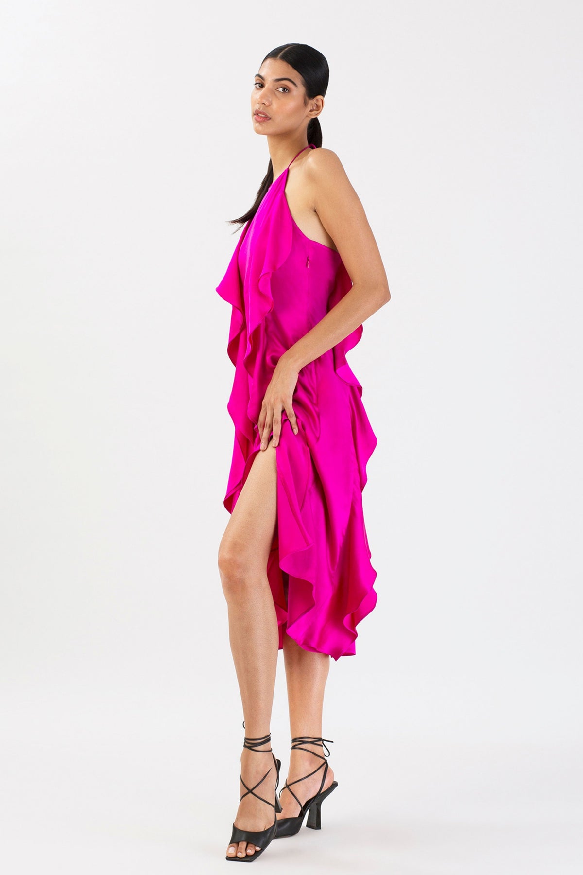 Fuchsia Dusk Waterfall Dress