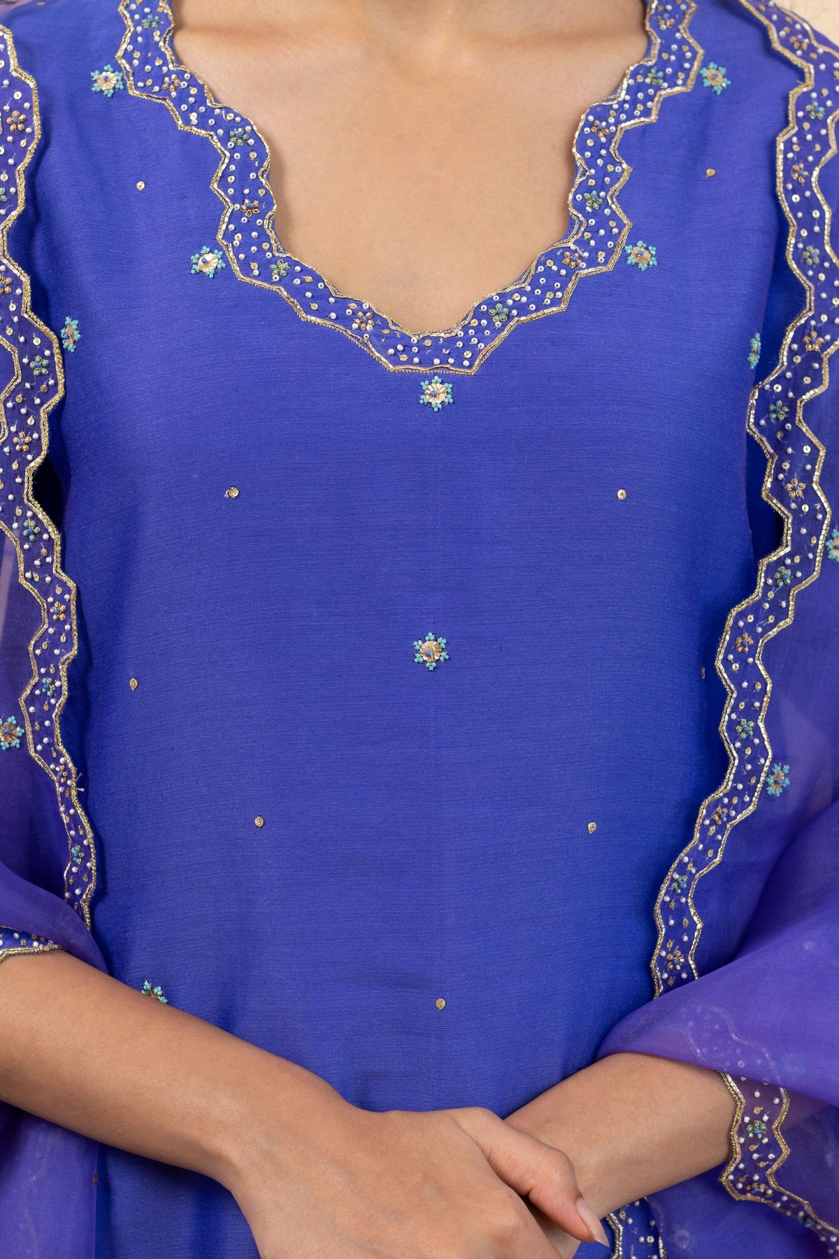 Royal Purple Isla Kurta Set