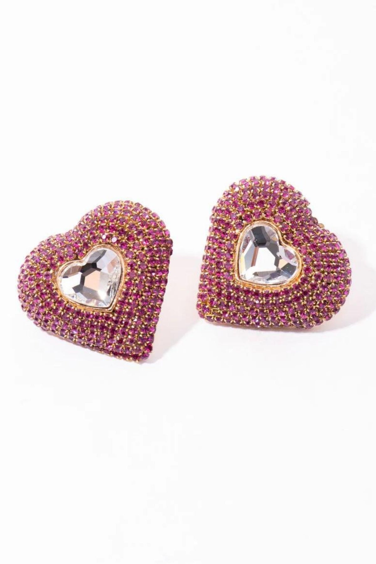 Mini Eleanor Studs In Hot Pink