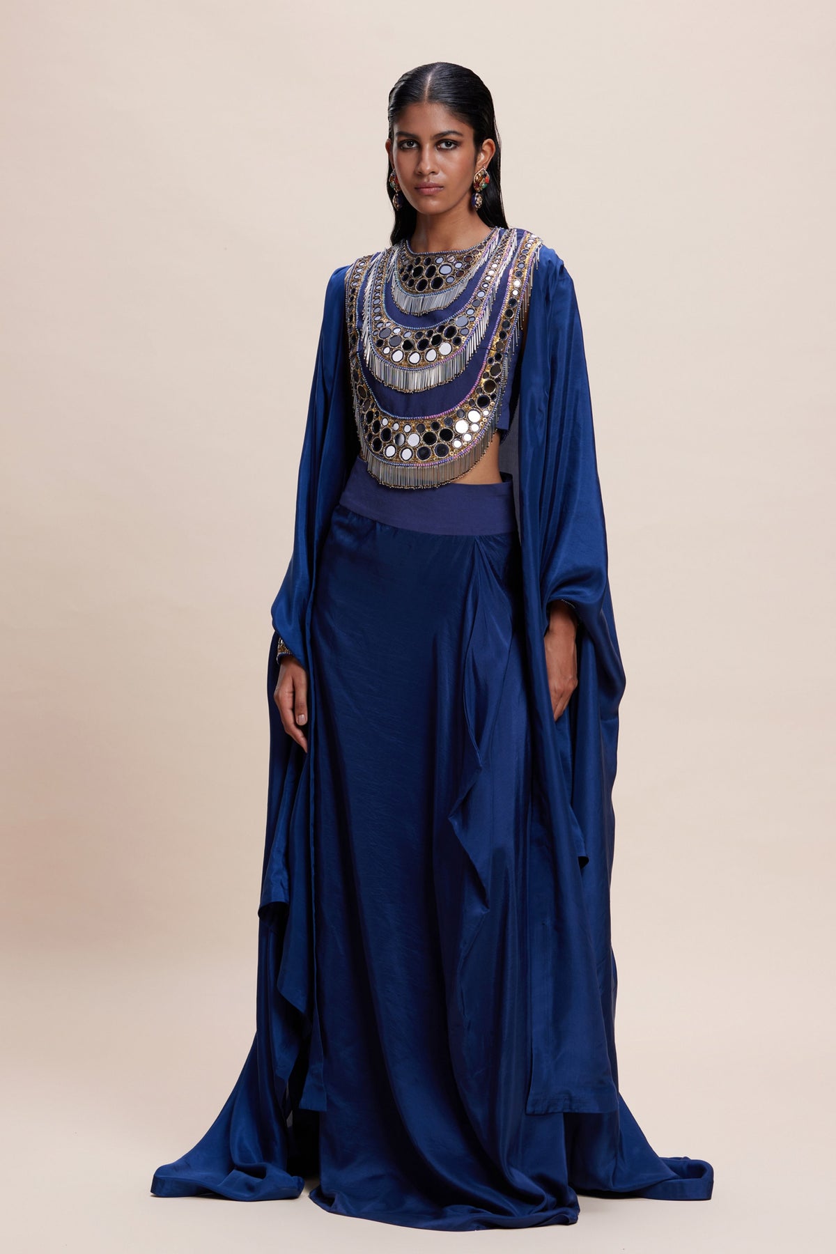 Midnight Blue Cape Set