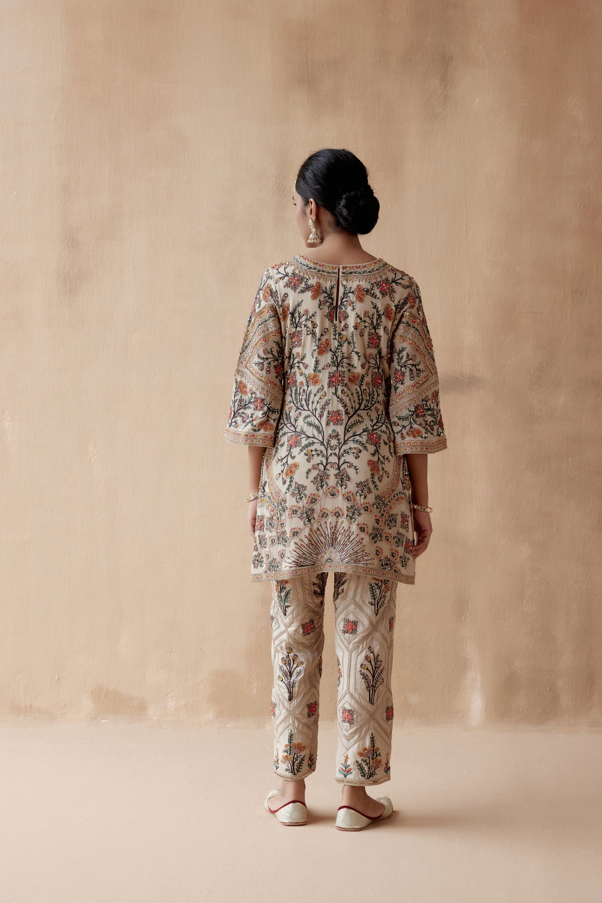 Floral Ivory Kurta Set