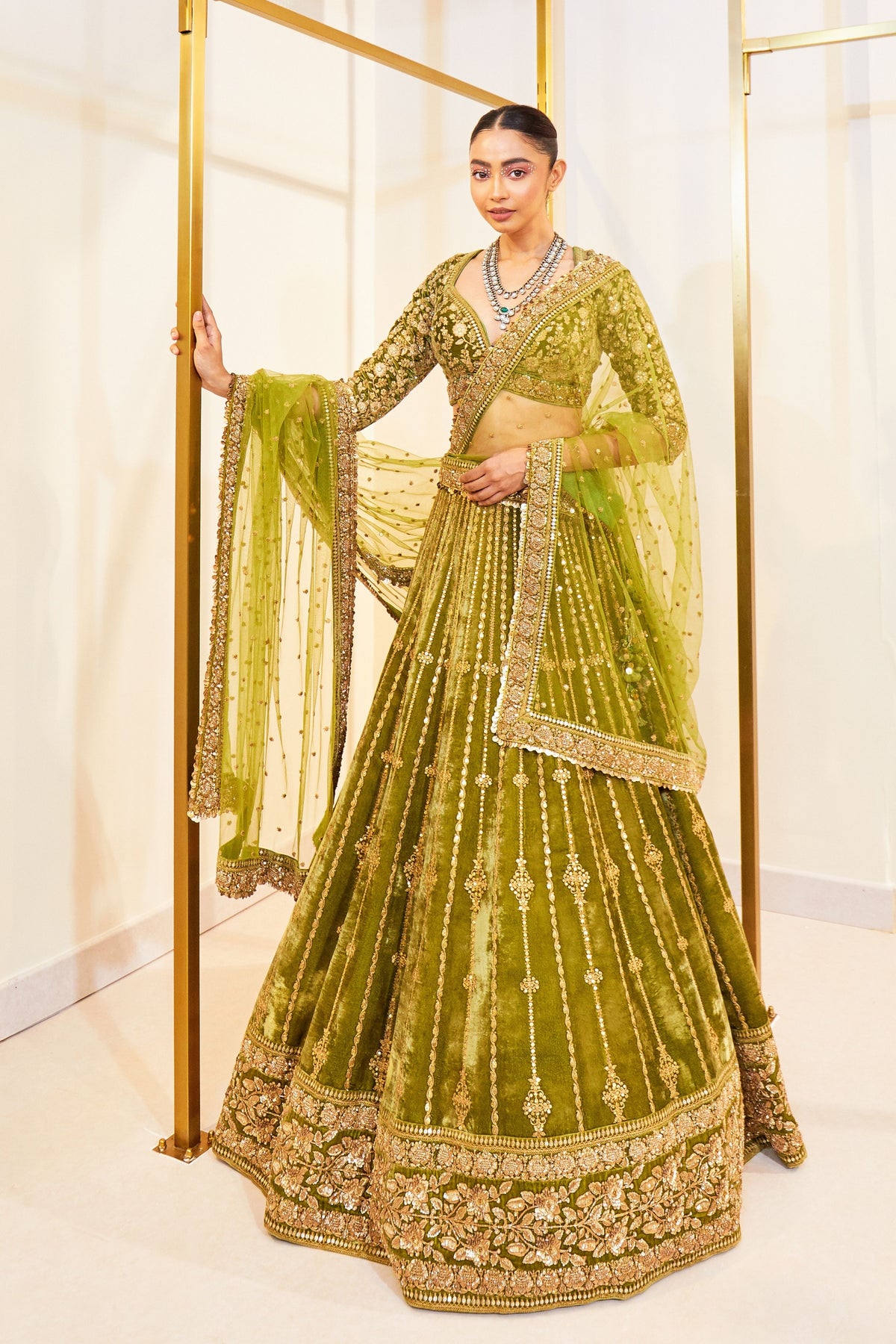 Gita Green Lehenga Set