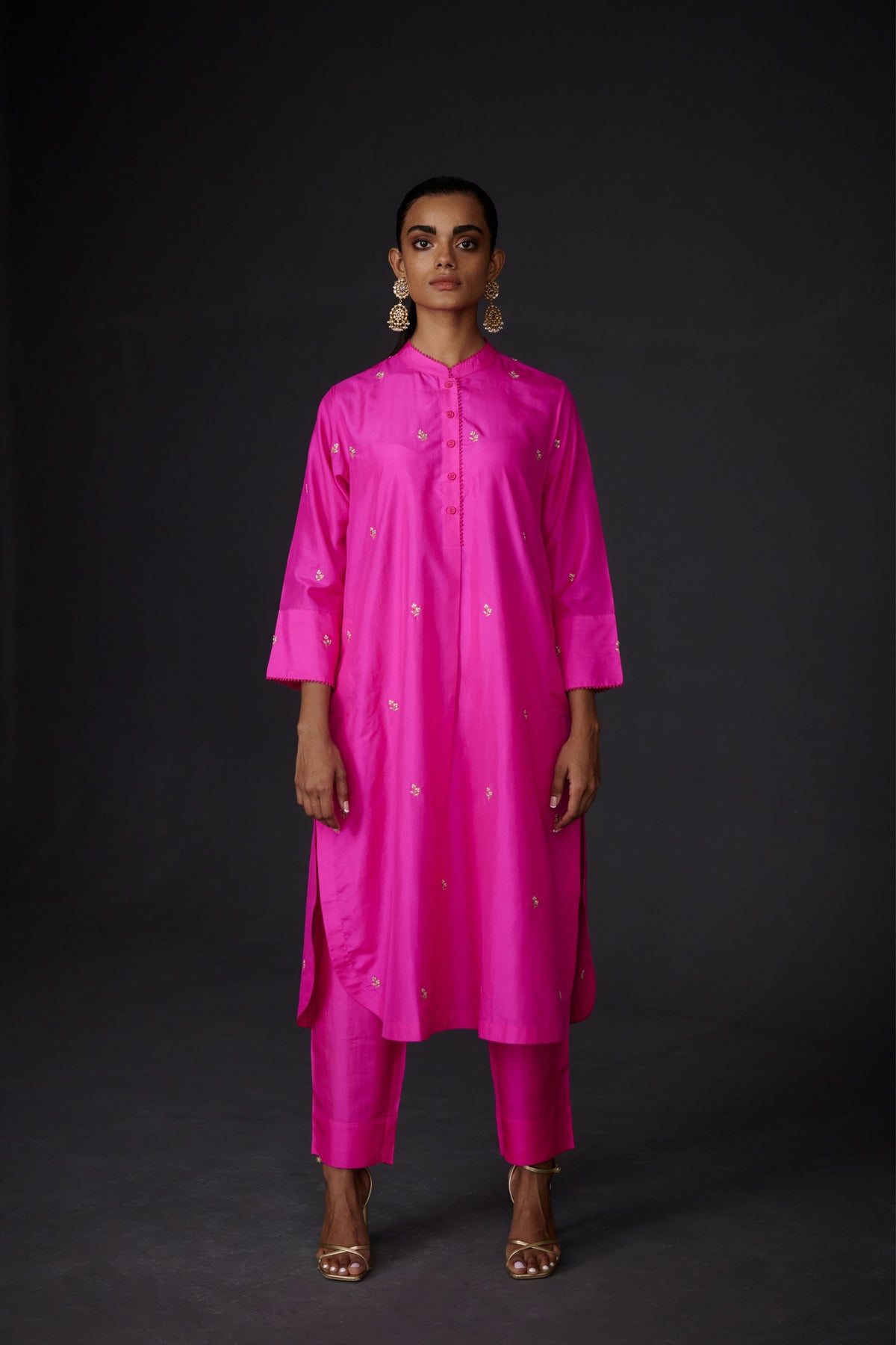 Hot Pink Tunic With Trouser