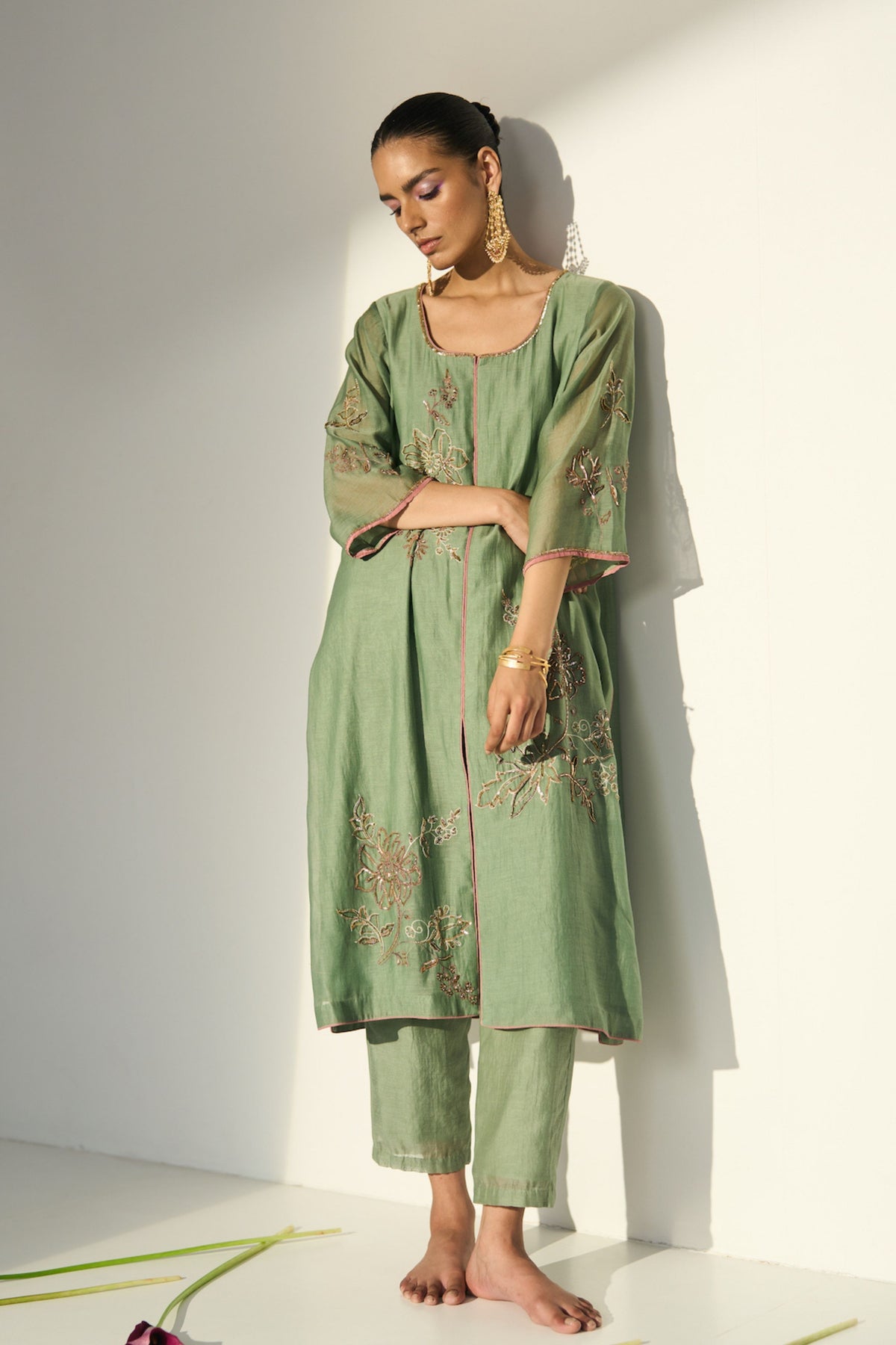 Green Balori Kurta