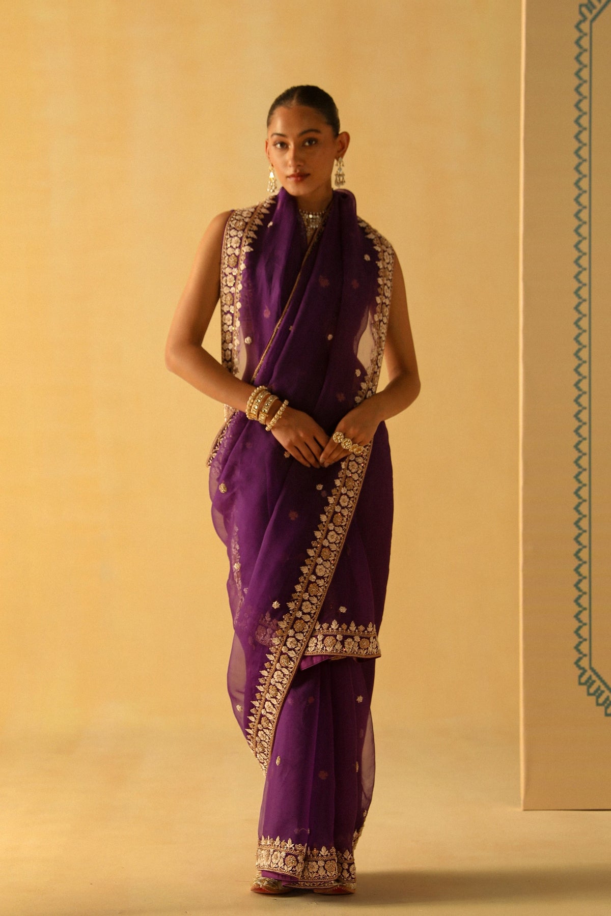 Deep Purple Hannah Saree Set