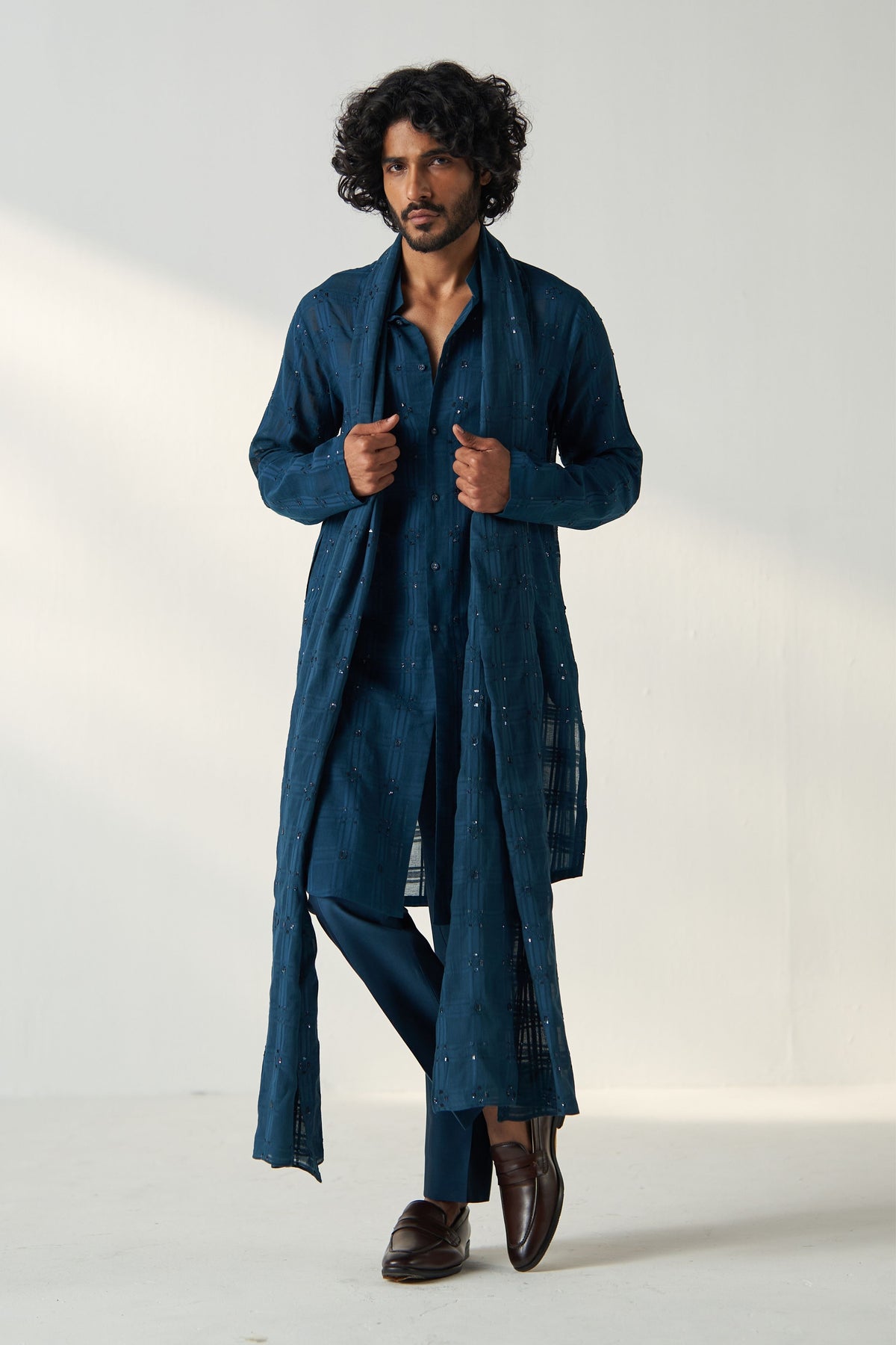 Teal Blue Ayaan Kurta Set