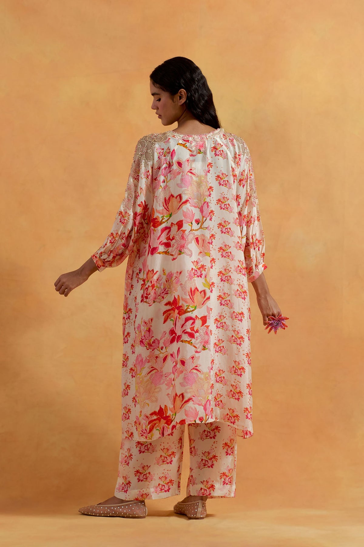 Ecru Magnolia Kurta Set