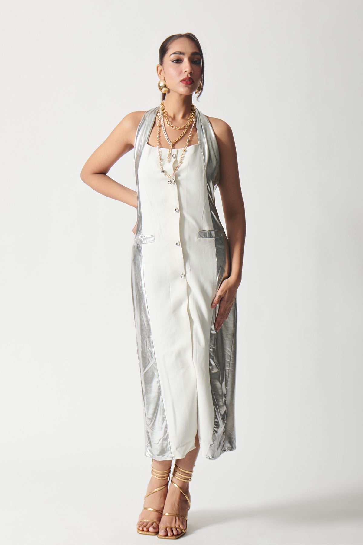 White Glint Dress