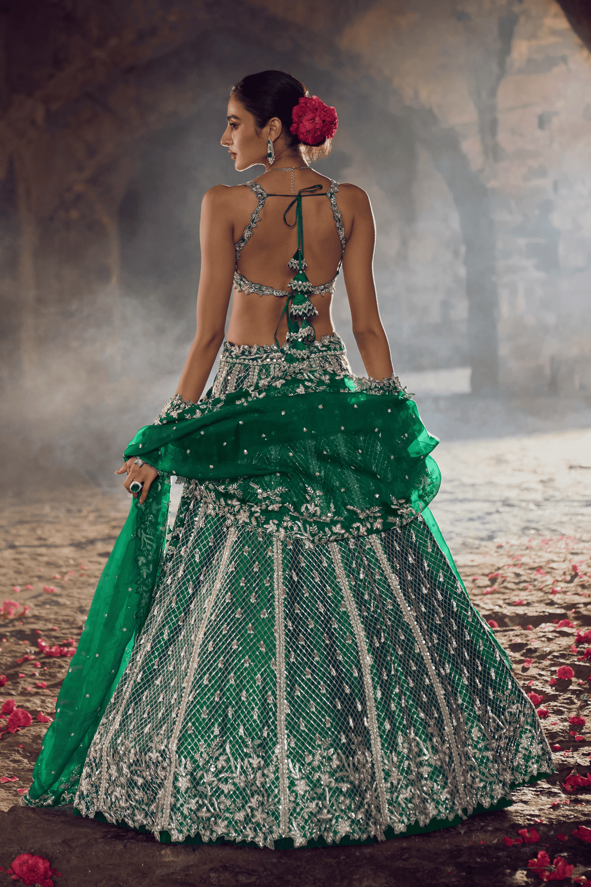 Emerlad Green Hustle Lehenga Set