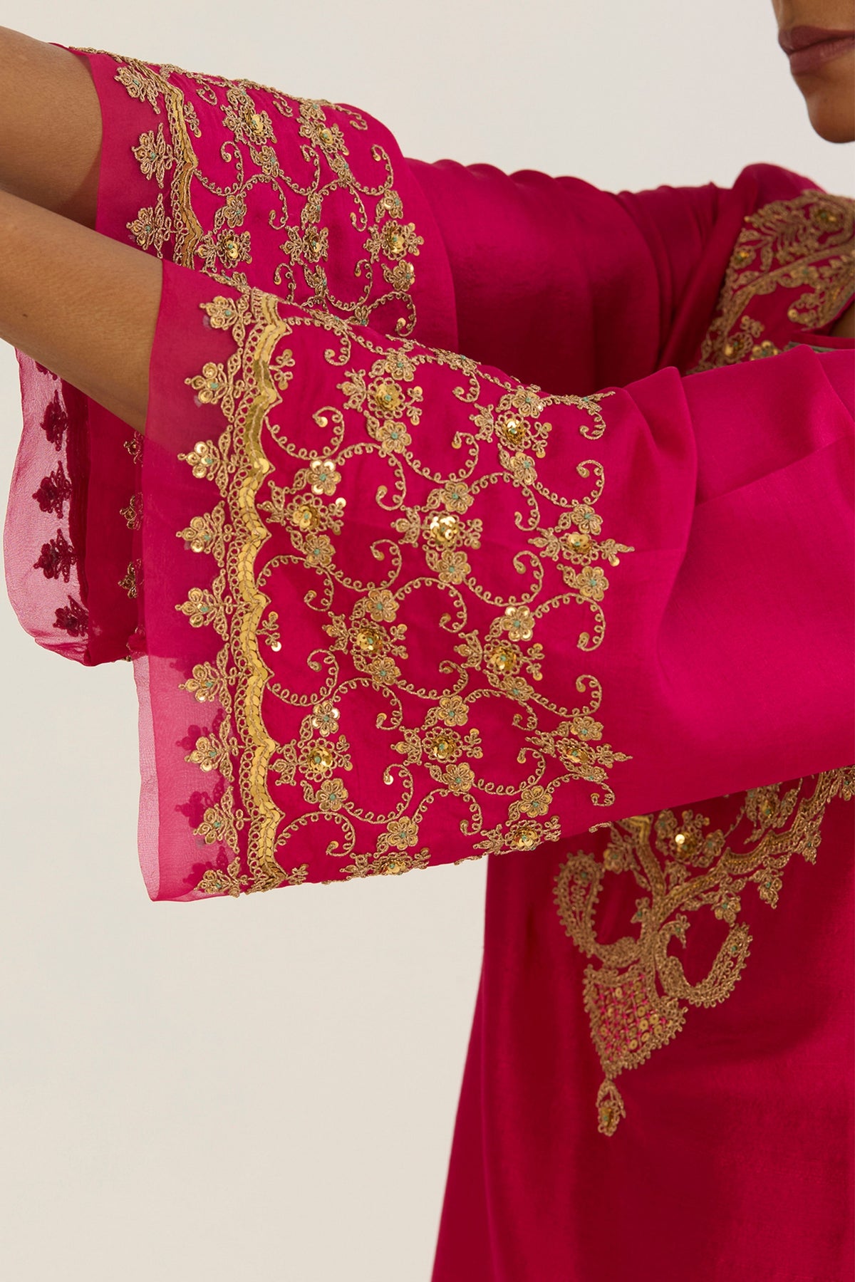 Alta Fuschia Kurta &amp; Pants