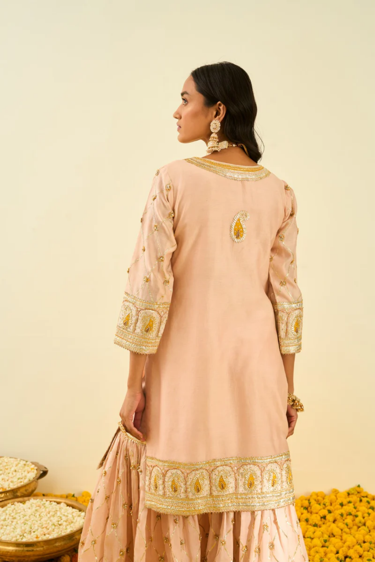 Shabina rosepink kurta set