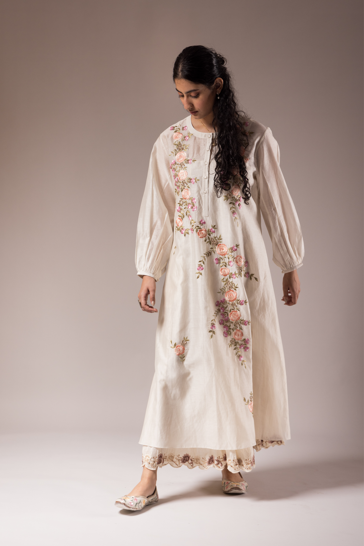 Floral Parsi Dress