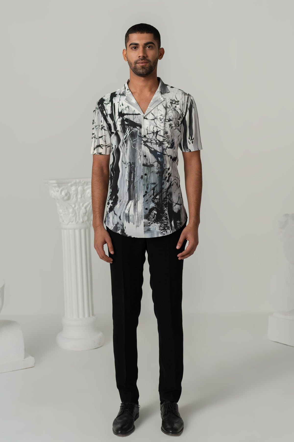 Charcoal Bloom Shirt