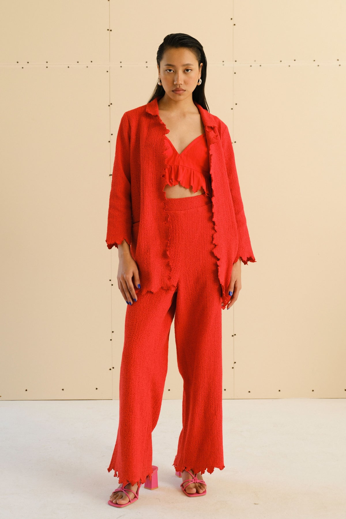 Jacqueline Pants in Poppy Red