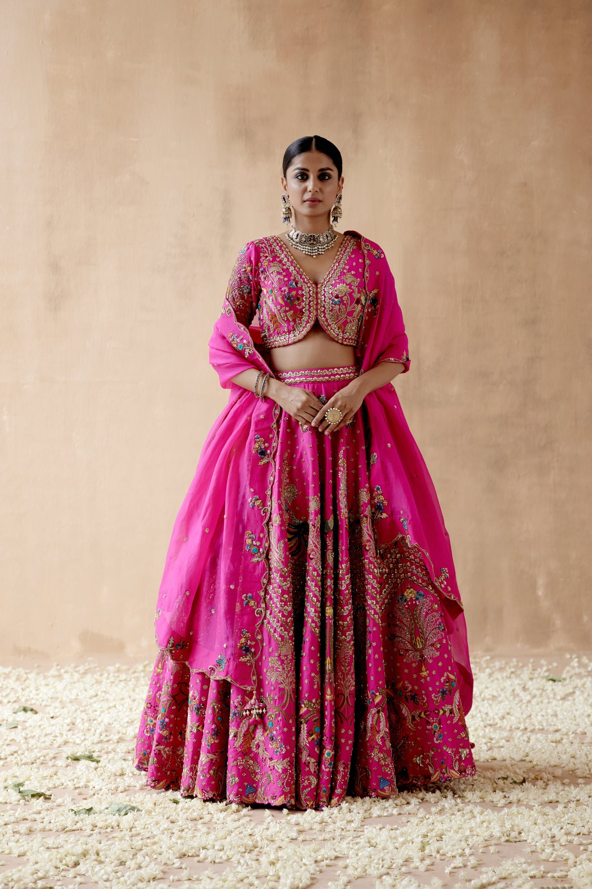 Hot Pink Lehenga Set