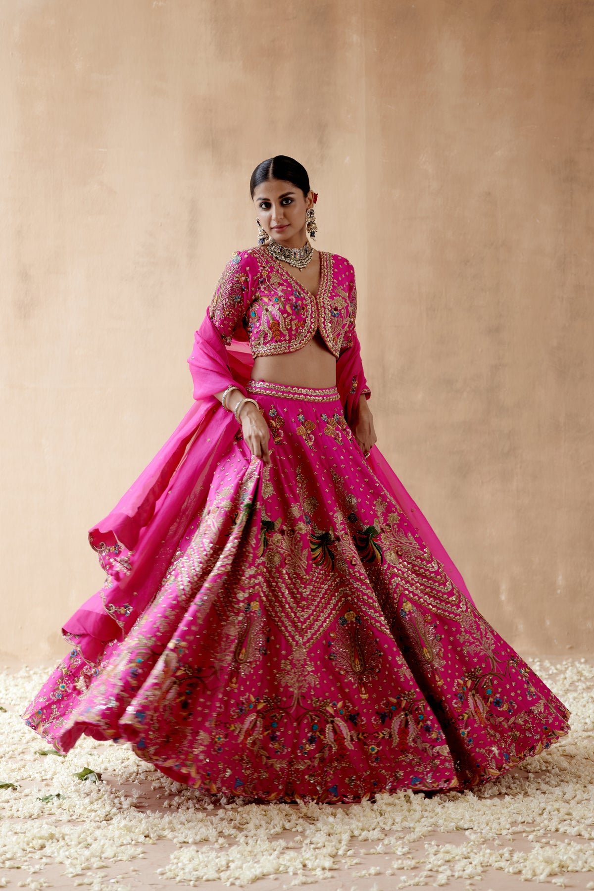 Hot Pink Lehenga Set