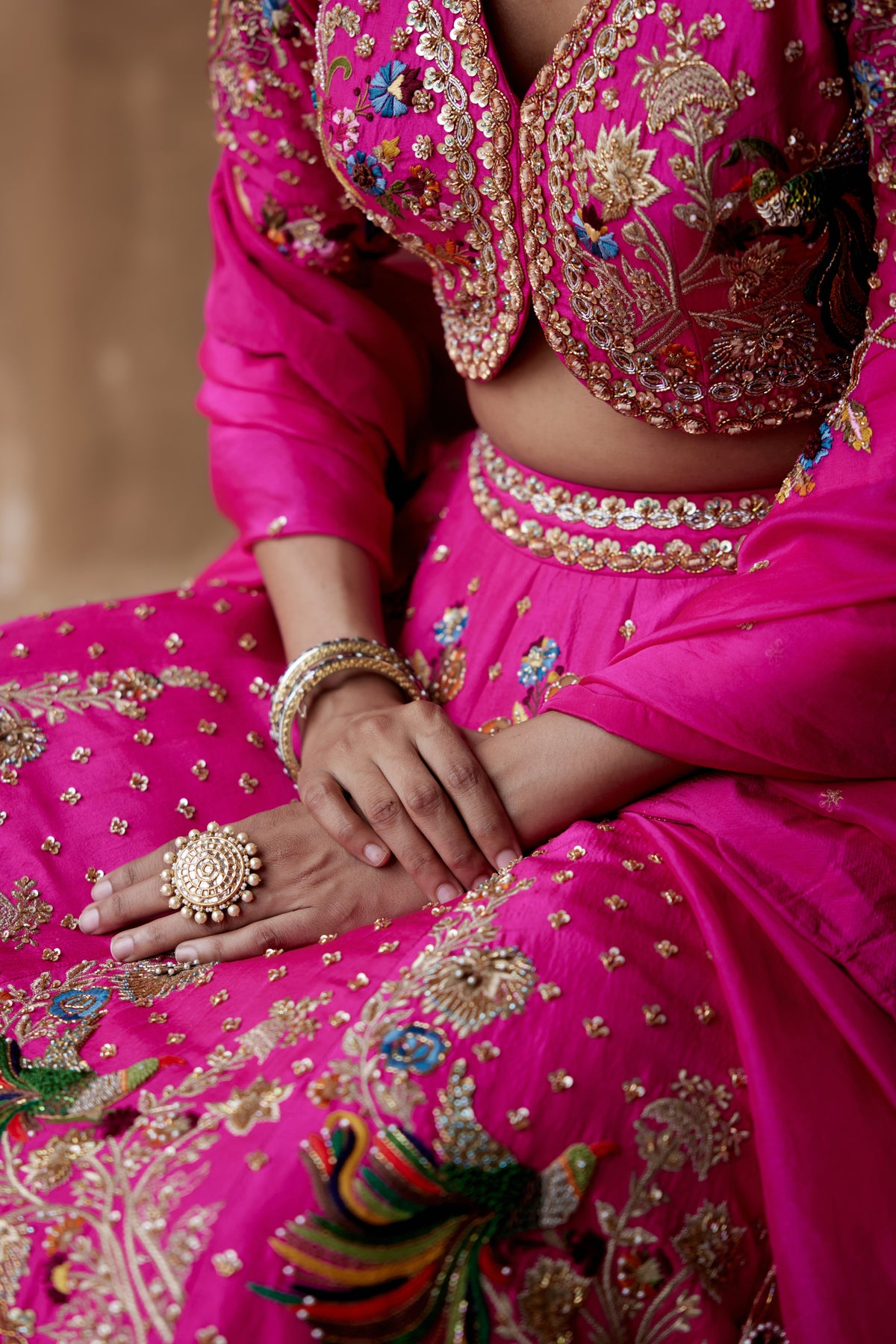 Hot Pink Lehenga Set