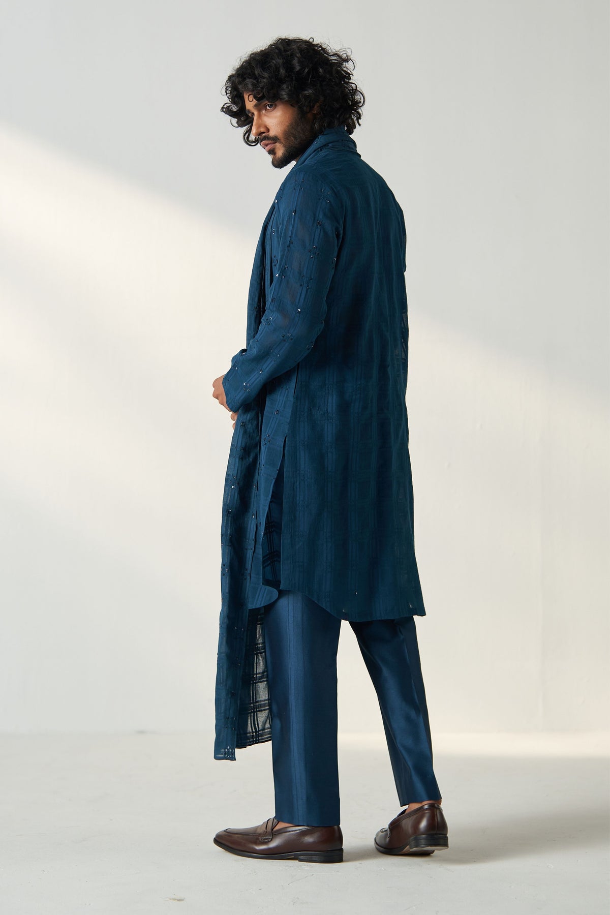 Teal Blue Ayaan Kurta Set