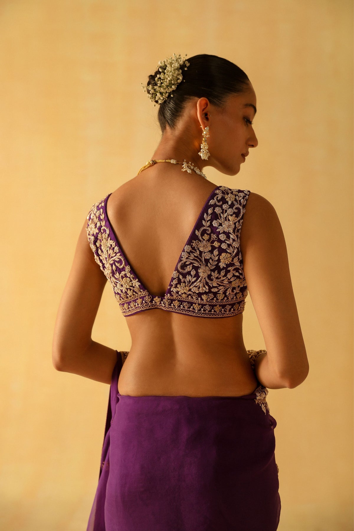 Deep Purple Hannah Saree Set