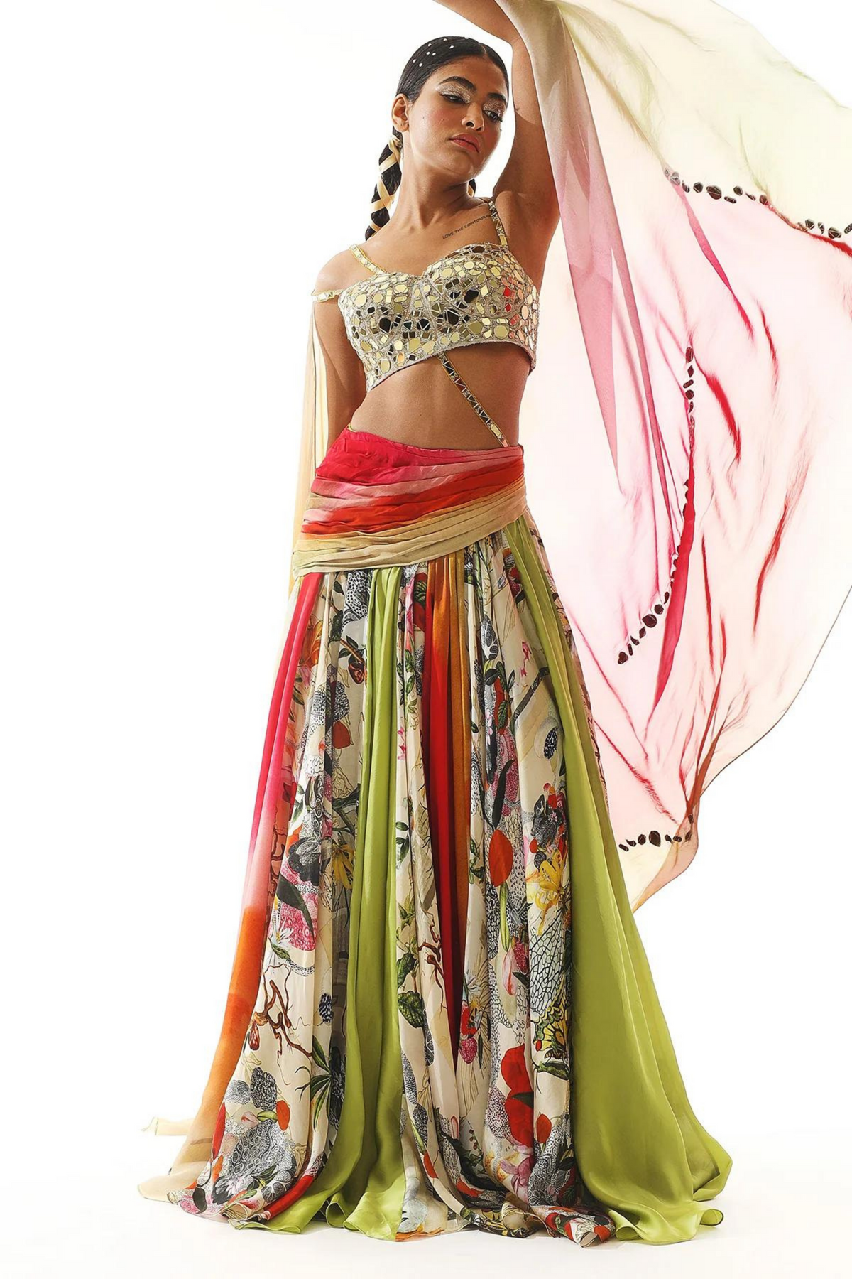 Usha Multi Layred Lehenga Set