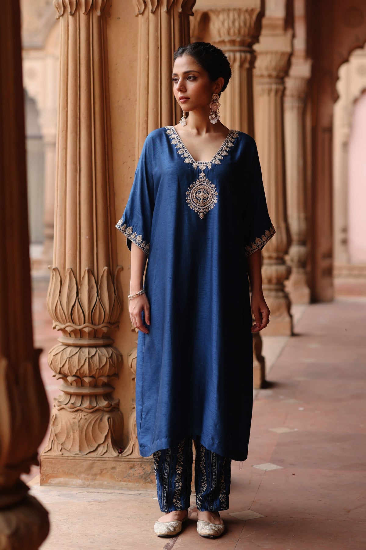 Solid Blue Kurta Set