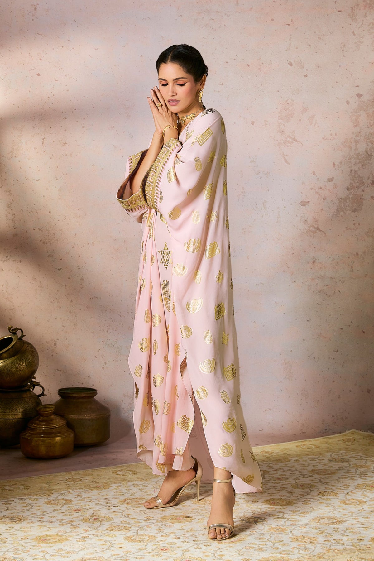 Baby Pink Trinkets Kaftan