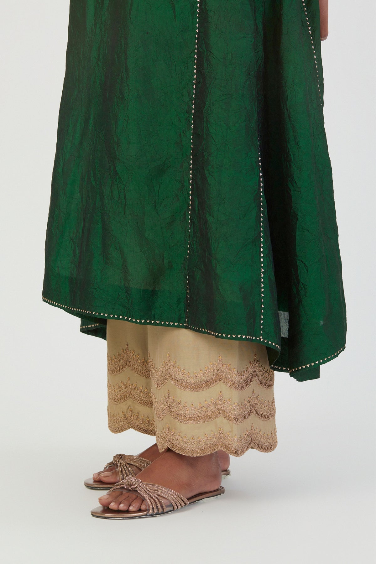 Smita Dark Green Kurta &amp; Pant