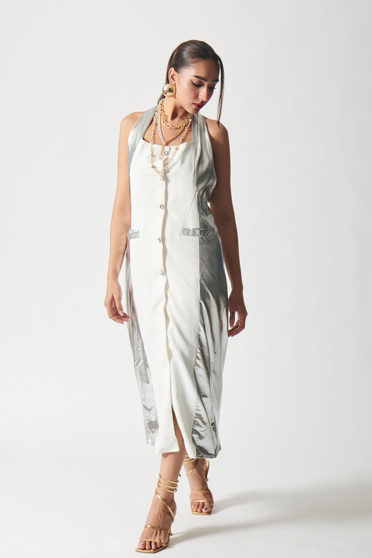 White Glint Dress