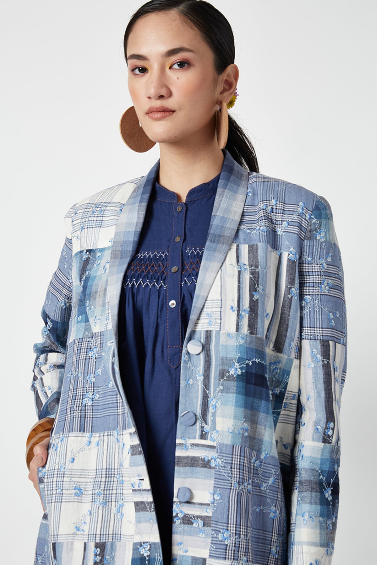 Lobelia Embroidered Long Jacket