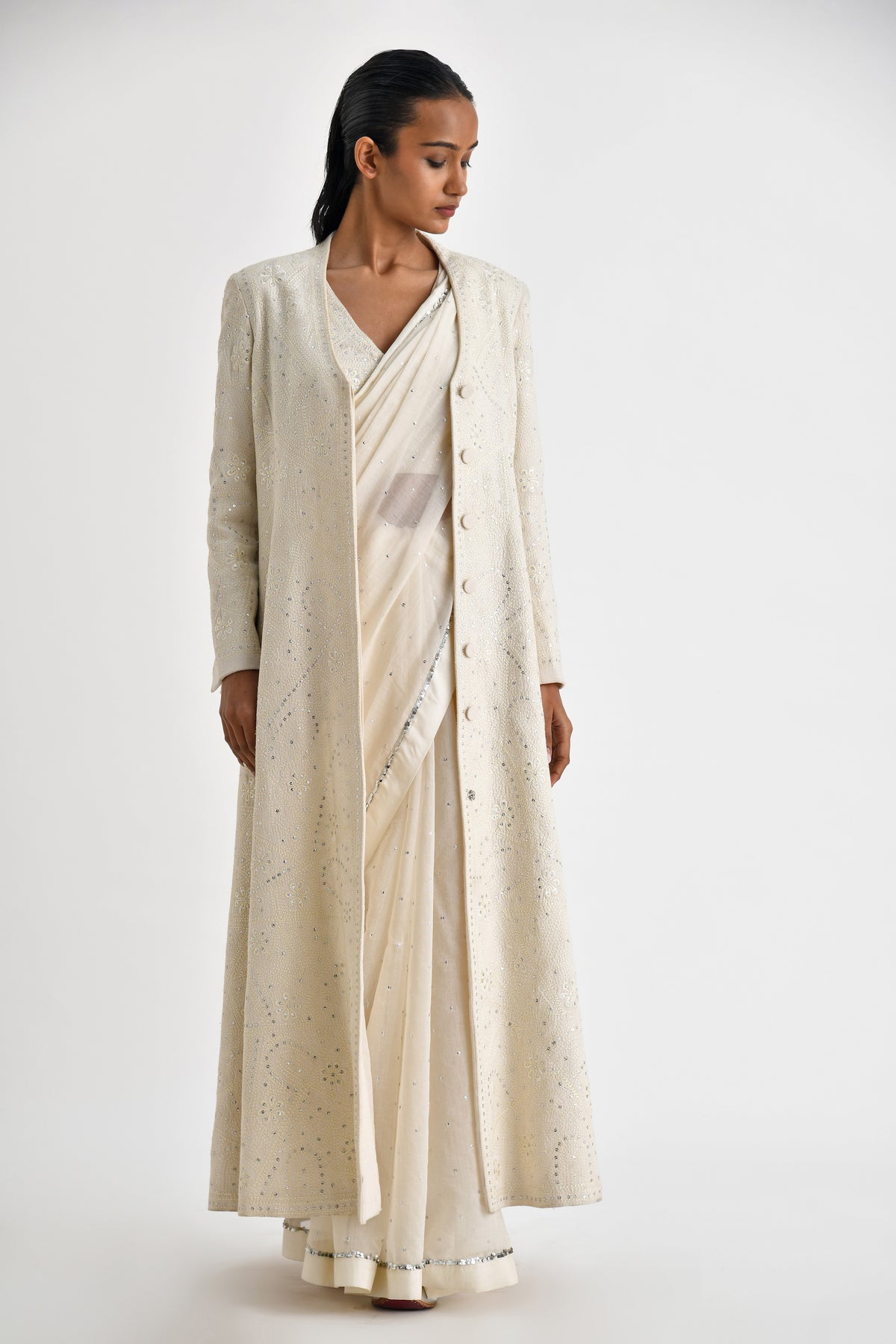 Opatija Embroidered Long Jacket