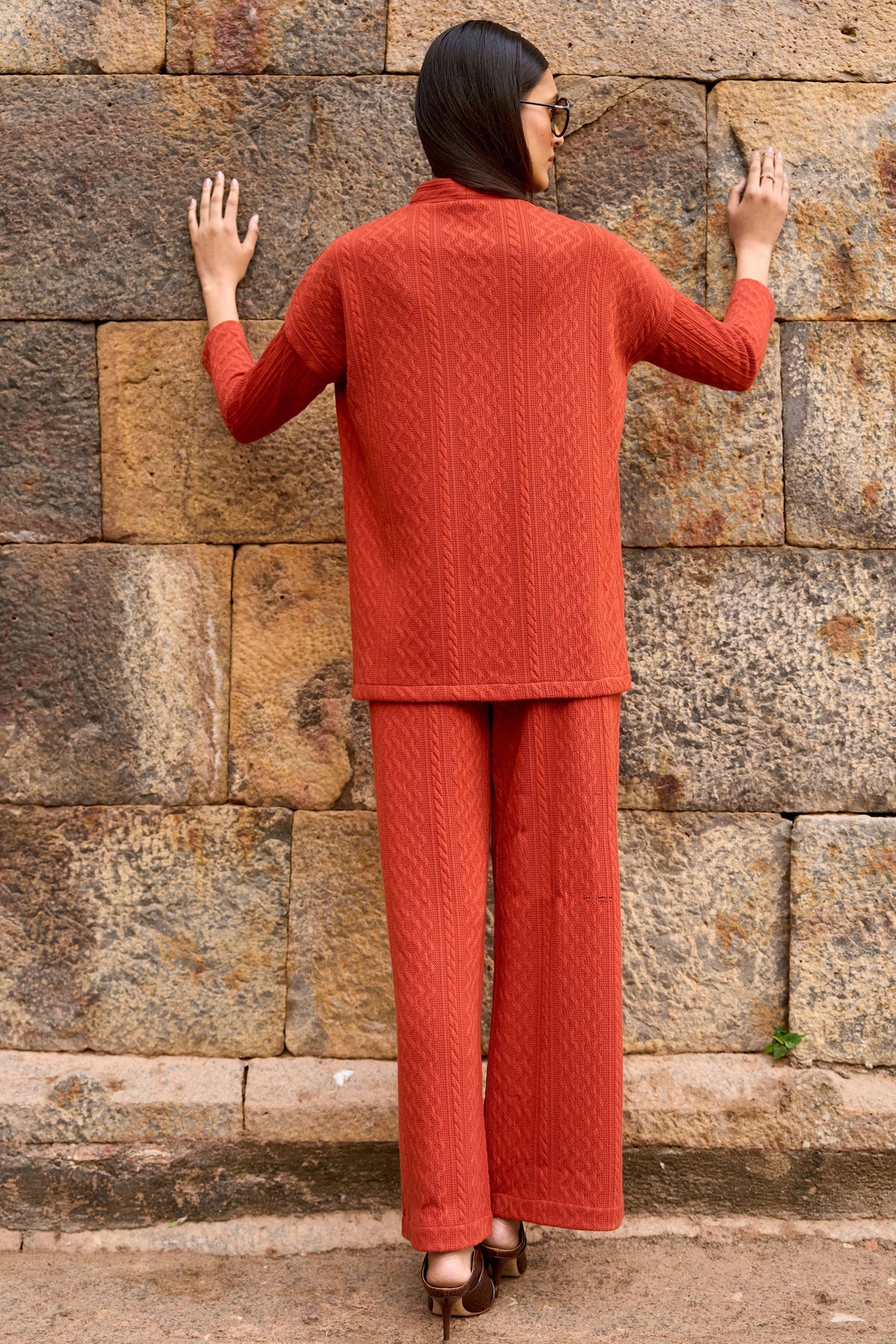 Rust Knit Co-ord Set