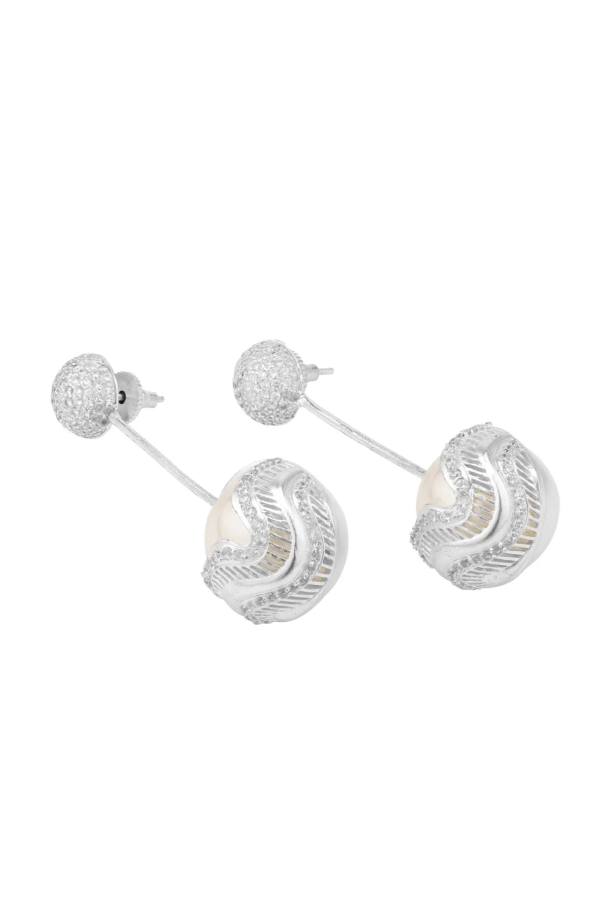 White Prism Drops Earring